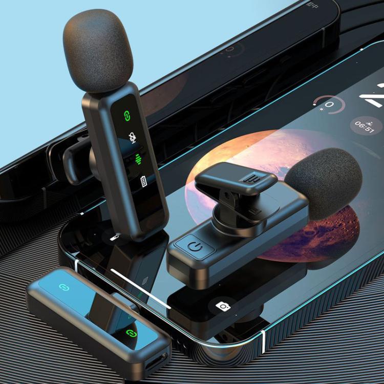 H63 Wireless Lavalier Microphone Live Shooting Audio Noise Canceling Device, Single Mic, Dual Mic