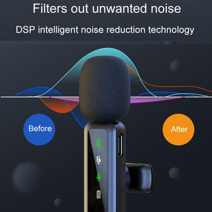 H63 Wireless Lavalier Microphone Live Shooting Audio Noise Canceling Device, Single Mic, Dual Mic