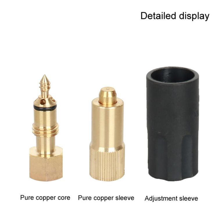 Universal High Pressure Spray Adjustable Nozzle Washer Cleaning Parts, Inner Wire M1/4, 1/4 Quick Plug