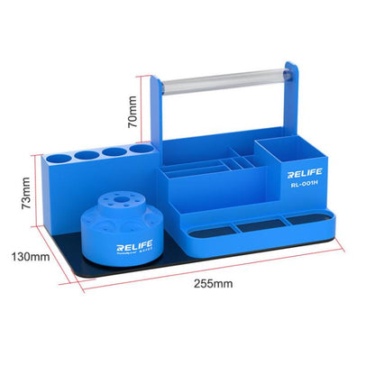 RELIFE RL-001H Rotary Organizer Cell Phone Repair Tool Parts Screwdriver Storage Rack