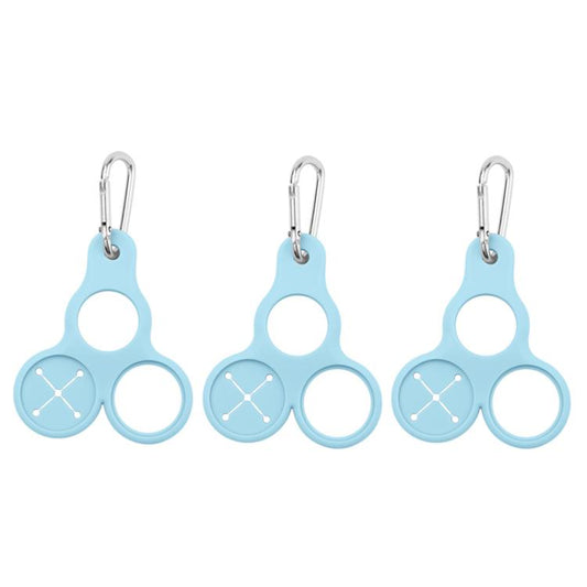 3pcs Outdoor Mountaineering Water Bottle Buckle 3-hole Silicone Towel Portable Holder