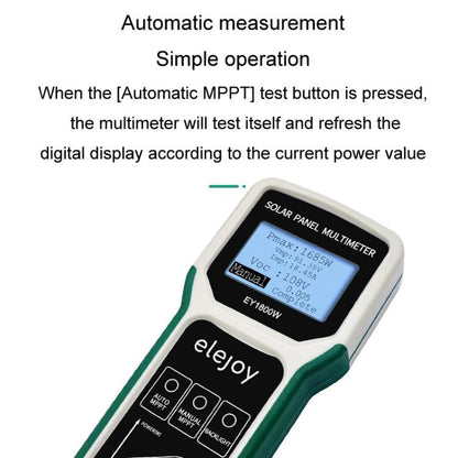 Elejoy 1800W MPPT Solar Photovoltaic Panel Multimeter, EY1800W