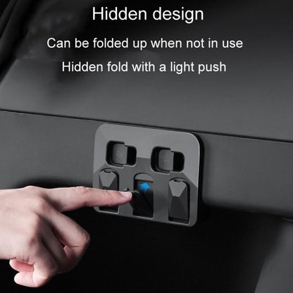 For Tesla Model Y Car Hidden Trunk Modification Button Folding Hook, For Tesla Model Y