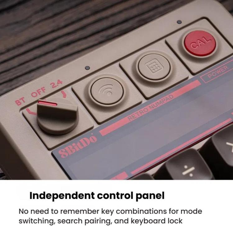 8BitDo Retro18 Tri-mode Connection Computer Mechanical Numeric Keyboard Counter 2 In 1