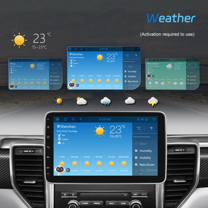 10 Inch Android 13.0 Universal Player Car Reversing Center Control Integrated Machine, 4+64G