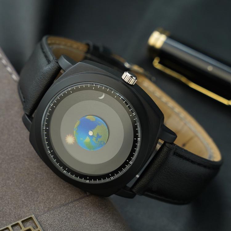 YAZOLE 588 Men Watch Earth Sun Moon Pointer Quartz Watch Student Wristwatch