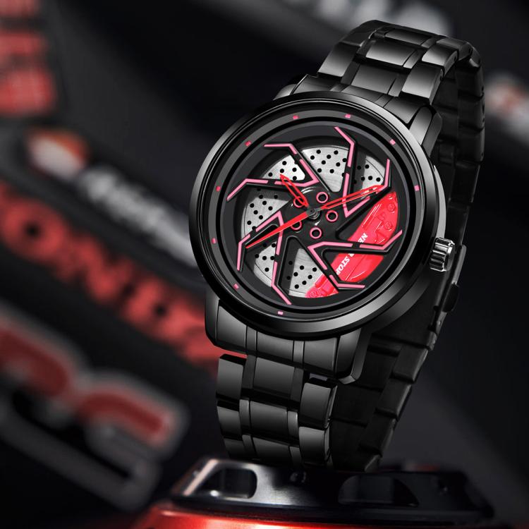 YAZOLE N942 Personalized Men Watch Rotating Skeleton Watch