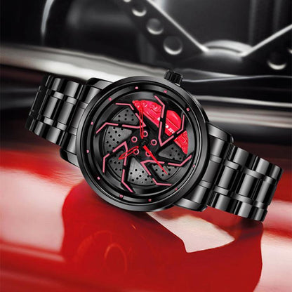 YAZOLE N942 Personalized Men Watch Rotating Skeleton Watch