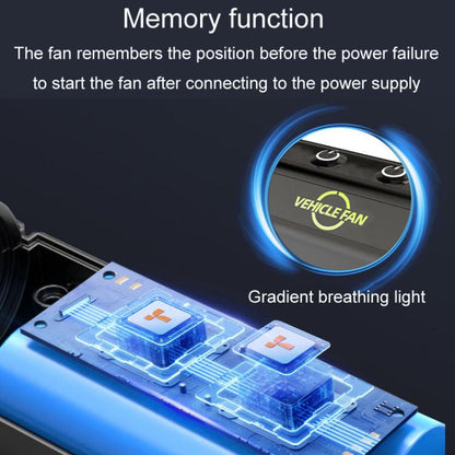 F7201 Car Foldable Rotating USB Dual-Head Fan, Dual-Head