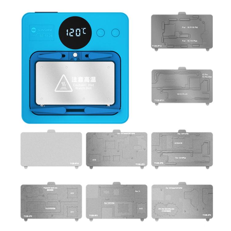 Mobile Phone Motherboard Smart Repair Heating Platform Kit Support IP7G-16PM/Android Universal, SUNSHINE SS-T12B 13 In 1, SUNSHINE SS-T12B 9 In 1