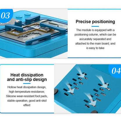 Mobile Phone Motherboard Smart Repair Heating Platform Kit Support IP7G-16PM/Android Universal, SUNSHINE SS-T12B 13 In 1, SUNSHINE SS-T12B 9 In 1