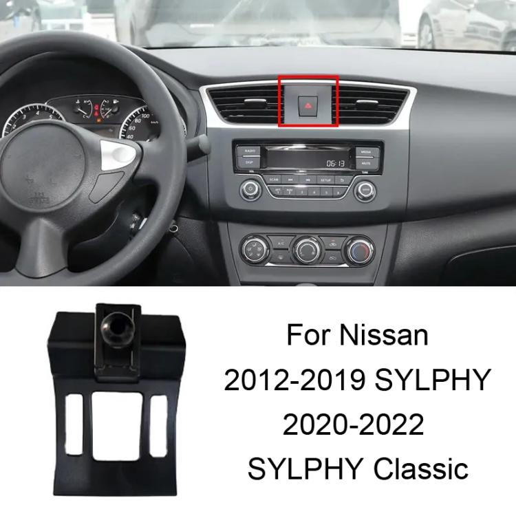 For Nissan Left-Handed Drive Car Mobile Phone Holder Mounting Base, 06-10 TIIDA, 11-24 TIIDA, 06-11 SYLPHY (Screen Modification Available), 06-09 SYLPHY, 12-19 SYLPHY / 20-22 SYLPHY Classic, 20-26 SYLPHY 14Gen, 20-26 SYLPHY (Left), 22 SYLPHY e-POWER