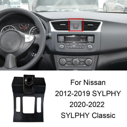 For Nissan Left-Handed Drive Car Mobile Phone Holder Mounting Base, 06-10 TIIDA, 11-24 TIIDA, 06-11 SYLPHY (Screen Modification Available), 06-09 SYLPHY, 12-19 SYLPHY / 20-22 SYLPHY Classic, 20-26 SYLPHY 14Gen, 20-26 SYLPHY (Left), 22 SYLPHY e-POWER