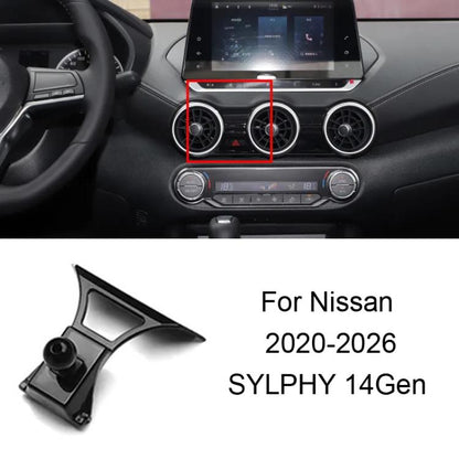For Nissan Left-Handed Drive Car Mobile Phone Holder Mounting Base, 06-10 TIIDA, 11-24 TIIDA, 06-11 SYLPHY (Screen Modification Available), 06-09 SYLPHY, 12-19 SYLPHY / 20-22 SYLPHY Classic, 20-26 SYLPHY 14Gen, 20-26 SYLPHY (Left), 22 SYLPHY e-POWER