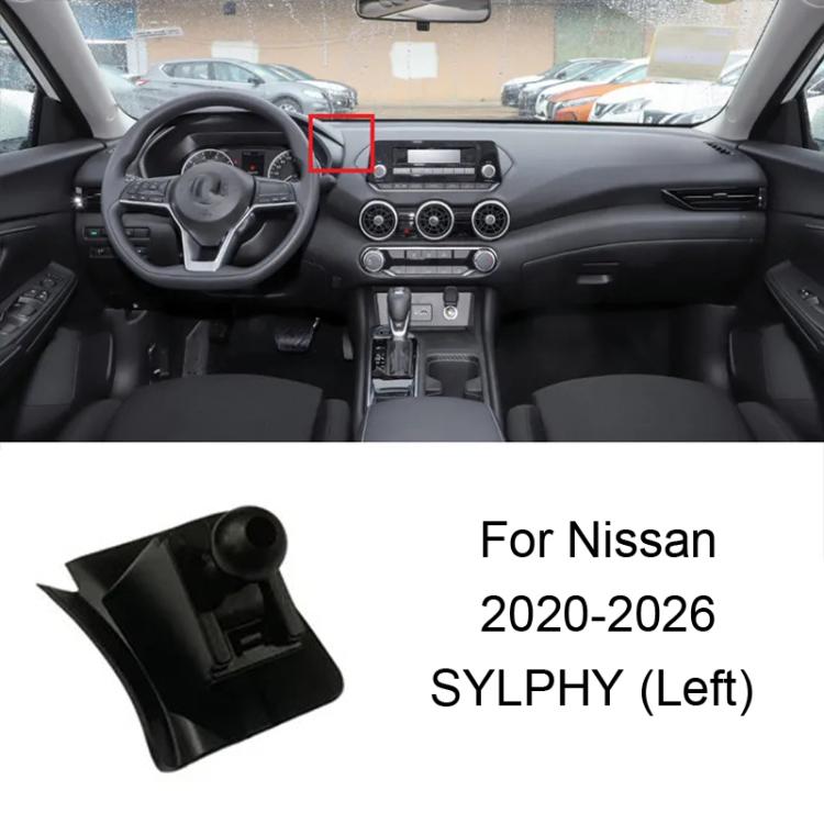 For Nissan Left-Handed Drive Car Mobile Phone Holder Mounting Base, 06-10 TIIDA, 11-24 TIIDA, 06-11 SYLPHY (Screen Modification Available), 06-09 SYLPHY, 12-19 SYLPHY / 20-22 SYLPHY Classic, 20-26 SYLPHY 14Gen, 20-26 SYLPHY (Left), 22 SYLPHY e-POWER