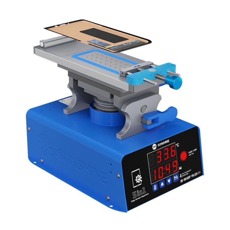 SUNSHINE S-918F Plus 5 In 1 Curved Screen Separator Mobile Phone LCD Screen Repair Separator Heating Platform, S-918F Plus