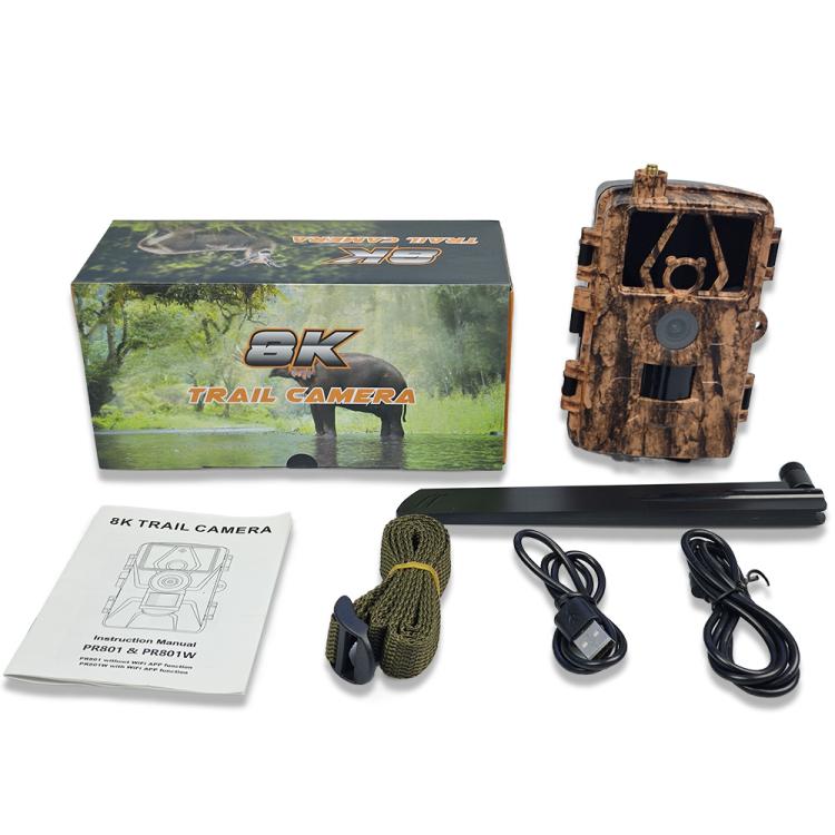 4G Hunting Camera Night Vision SIM Card HD 8K 60MP Photo Video Hunting Camera, PR801LTE European Version, PR801LTE USA  Australia Version
