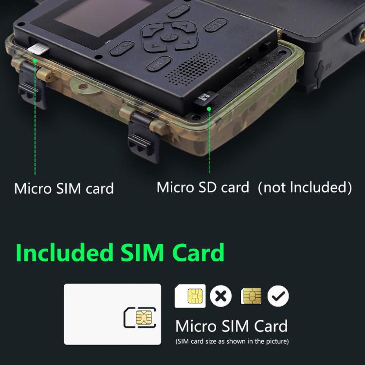 4G Hunting Camera Night Vision SIM Card HD 8K 60MP Photo Video Hunting Camera, PR801LTE European Version, PR801LTE USA  Australia Version
