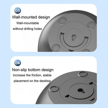 F158 Desktop Mini Multi-Speed Circulating Fan Timed Remote Control Lighted Fan, Gray Plug-In, Beige Plug-In, Gray Rechargeable, Beige Rechargeable