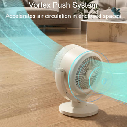F168 Intelligent Voice Desktop Circulation Fan Touch-Screen Shaking-Head High Rotation Speed Bladeless Night Light Fan