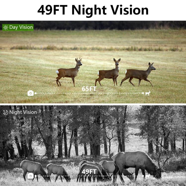 Wifi 8K Hunting Camera Outdoor Day Night Dual-use Photo Recording HD Monitoring, PR802W
