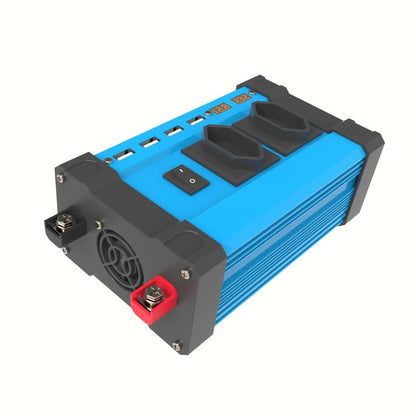 Gurxun 4 USB Ports Digital Display Modified Square Wave Inverter, 300W US Plug 12V To 110V, 500W US Plug 12V To 110V, 300W Brazil Plug 12V To 110V, 500W Brazil Plug 12V To 110V, 300W Brazil Plug 12V To 220V, 500W Brazil Plug 12V To 220V