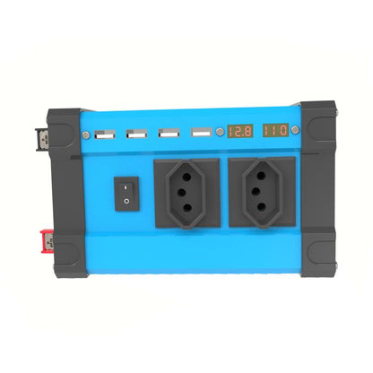 Gurxun 4 USB Ports Digital Display Modified Square Wave Inverter, 300W US Plug 12V To 110V, 500W US Plug 12V To 110V, 300W Brazil Plug 12V To 110V, 500W Brazil Plug 12V To 110V, 300W Brazil Plug 12V To 220V, 500W Brazil Plug 12V To 220V
