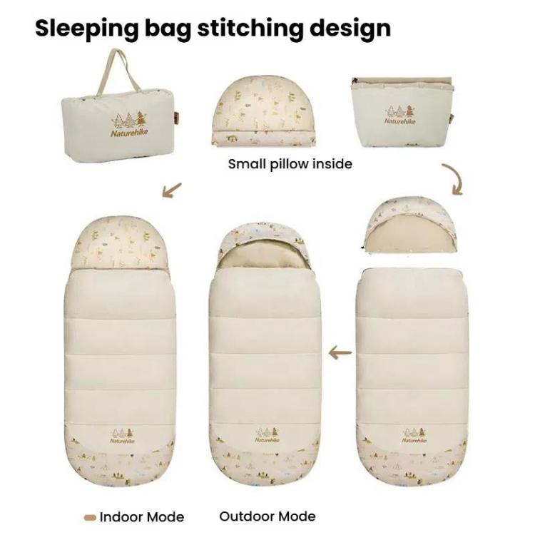 Portable Outdoor Camping Cotton Kids Sleeping Bag Camping Warm Quilt, Naturehike BC180 Thin, Naturehike BC300 Thick