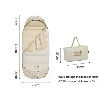Portable Outdoor Camping Cotton Kids Sleeping Bag Camping Warm Quilt, Naturehike BC180 Thin, Naturehike BC300 Thick