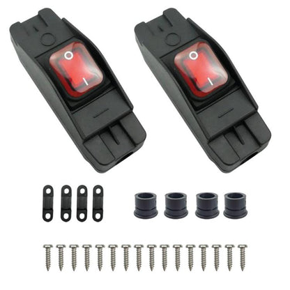 Waterproof Screw-type Wiring High-power High-temperature Resistant Switch, Red 12-24V, Red 220V