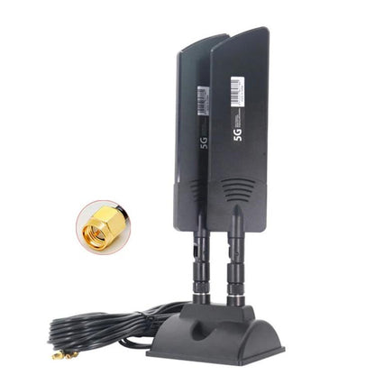 42dbi 5G Router External Antenna Outdoor Long Range WiFi Signal Coverage Booster, SMA Male Black, TS9 Black, TS9 White