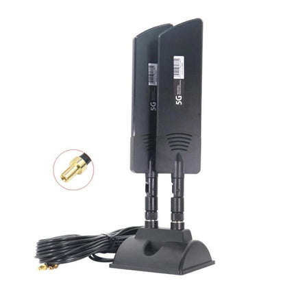 42dbi 5G Router External Antenna Outdoor Long Range WiFi Signal Coverage Booster, SMA Male Black, TS9 Black, TS9 White
