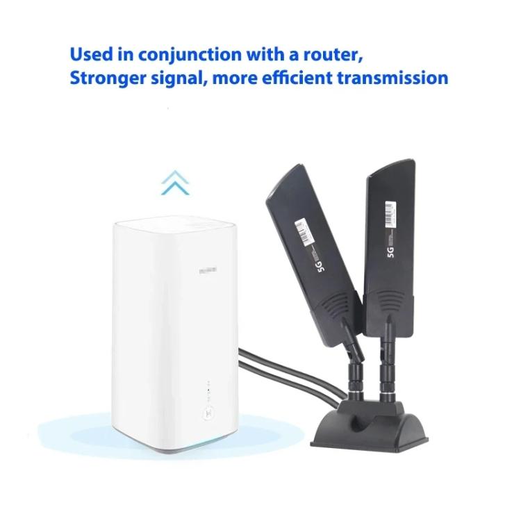 42dbi 5G Router External Antenna Outdoor Long Range WiFi Signal Coverage Booster, SMA Male Black, TS9 Black, TS9 White