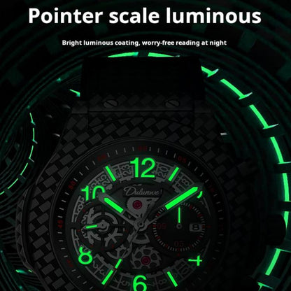 Dulunwe 6067A 30m Waterproof Luminous Automatic Mechanical Watch