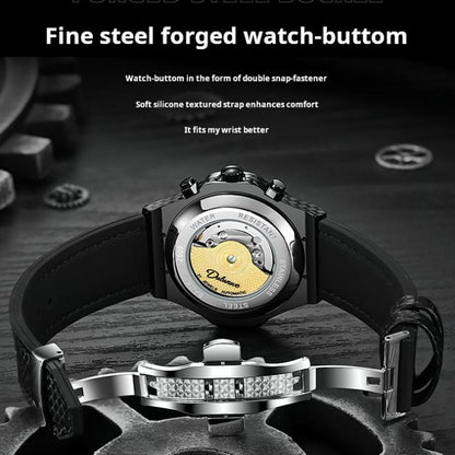 Dulunwe 6067A 30m Waterproof Luminous Automatic Mechanical Watch