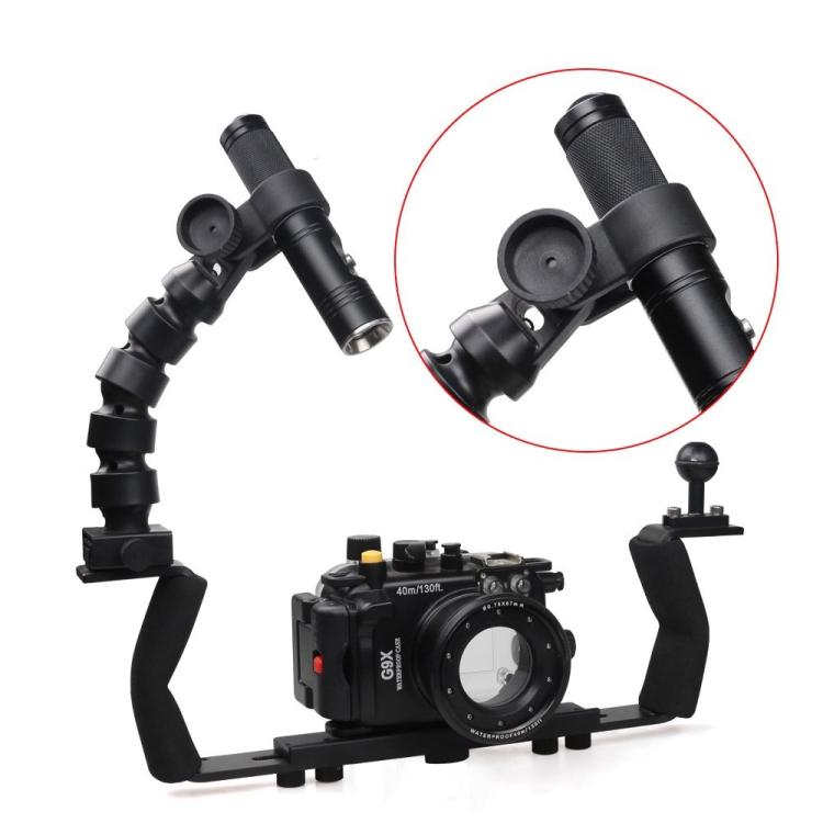 Adjustable Diving Flashlight Holder Mount Clamp For Dive Photography, Diameter 20mm, Diameter 22mm, Diameter 24mm, Diameter 26mm, Diameter 28mm, Diameter 30mm, Diameter 32mm, Diameter 34mm, Diameter 36mm, Diameter 38mm