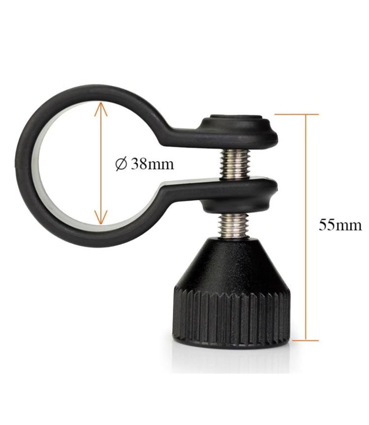 Adjustable Diving Flashlight Holder Mount Clamp For Dive Photography, Diameter 20mm, Diameter 22mm, Diameter 24mm, Diameter 26mm, Diameter 28mm, Diameter 30mm, Diameter 32mm, Diameter 34mm, Diameter 36mm, Diameter 38mm
