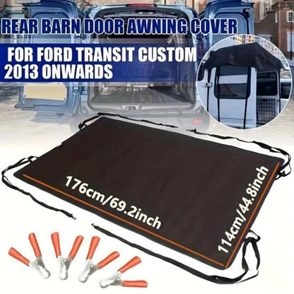 Thickened Waterproof Sunshade Oxford Cloth RV Tailgate Sunshade Cover For Ford Transit Custom, 176 x 114cm