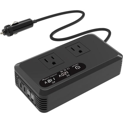 Gurxun Dual Digital Display Car Inverter With 2 USB+2 Type-C Ports, Universal Plug 220V, Universal Plug 110V, Brazil Plug 220V, Brazil Plug 110V, US Plug 110V