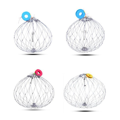 Automatically Retractable Crab Cage Wire Crab Opening And Closing Cage, Diameter 52cm/16 Strands, Diameter 52cm/20 Strands, Diameter 62cm/20 Strands, Diameter 72cm/20 Strands