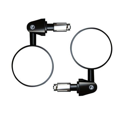 2pcs /Set Motorcycle Rearview Mirror Modified Retro Folding Round E-Bike Universal Reversing Mirror Reflector, Flat
