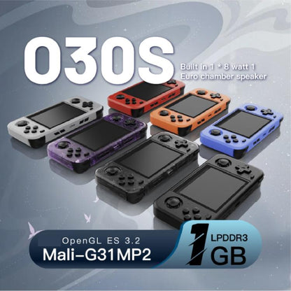O30S 3.5-inch IPS Screen Open Source Handheld Game Console Linux System, 64G, 128G