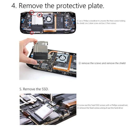For Steam Deck Game Console SSD Copper Heat Sink M.2 2230 NVMe Radiator Pad, Set A, Set B
