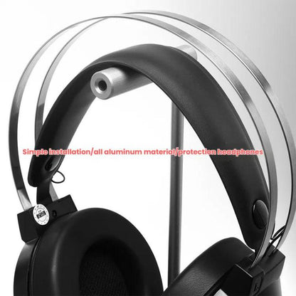 All-aluminum Alloy Headset Stand Headphone Display Bracket, All-aluminum Alloy Silver Gray, All-aluminum Alloy Black