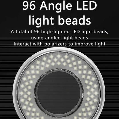 Cell Phone Repair Microscope Ring Polarized LED Light Source Lamps 96 Beads Anti-Glare Fill Lights, MY-038 96 Beads