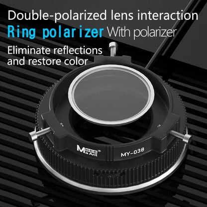 Cell Phone Repair Microscope Ring Polarized LED Light Source Lamps 96 Beads Anti-Glare Fill Lights, MY-038 96 Beads