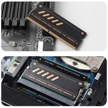 2pcs /Pack JEYI Pure Copper Graphene Laptop Memory Heatsink Radiator for DDR5 DDR4 DDR3