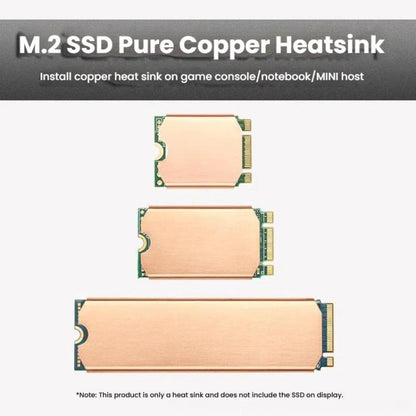 Pure Copper SSD Heat Sink for Game Consoles / Laptops / Mini Hosts, FinalCool M.2 2242, FinalCool M.2 2280