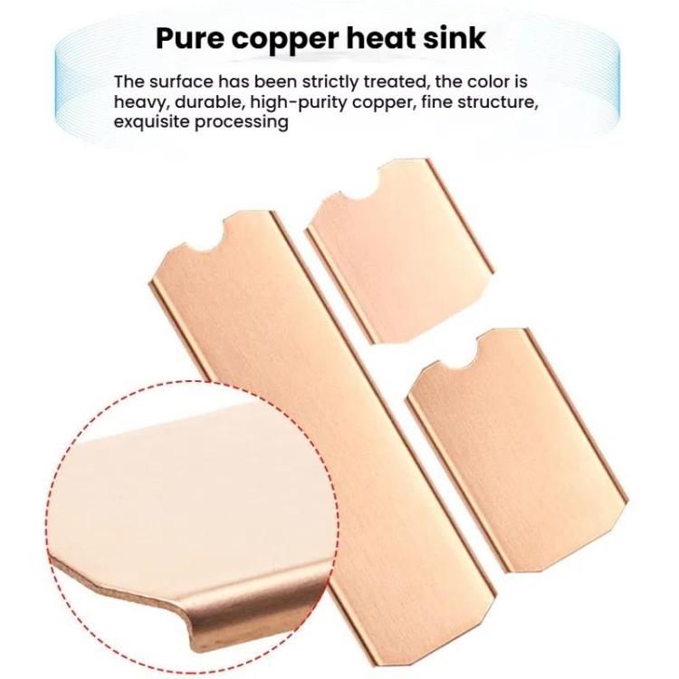Pure Copper SSD Heat Sink for Game Consoles / Laptops / Mini Hosts, FinalCool M.2 2242, FinalCool M.2 2280