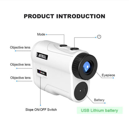 ARTBULL Lock Flag Ramp Outdoor Golf Laser Rangefinder Telescope, 600m, 1000m